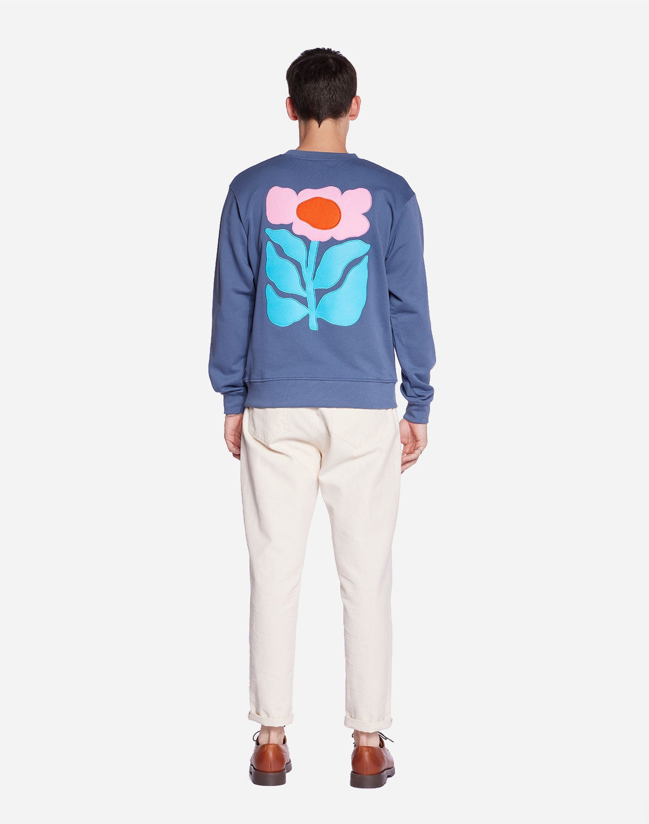 Sweat Floris bleu cobalt