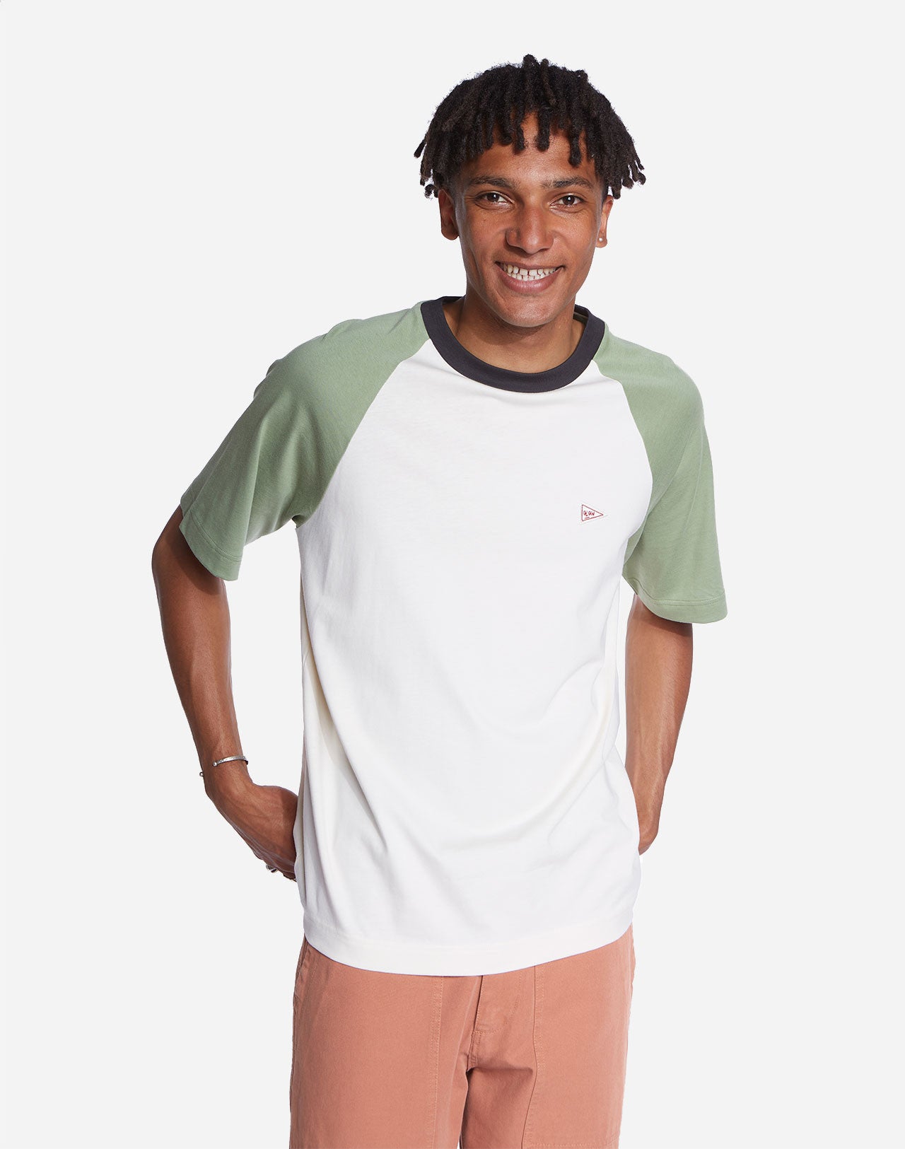 T-shirt Harper ample vert sauge