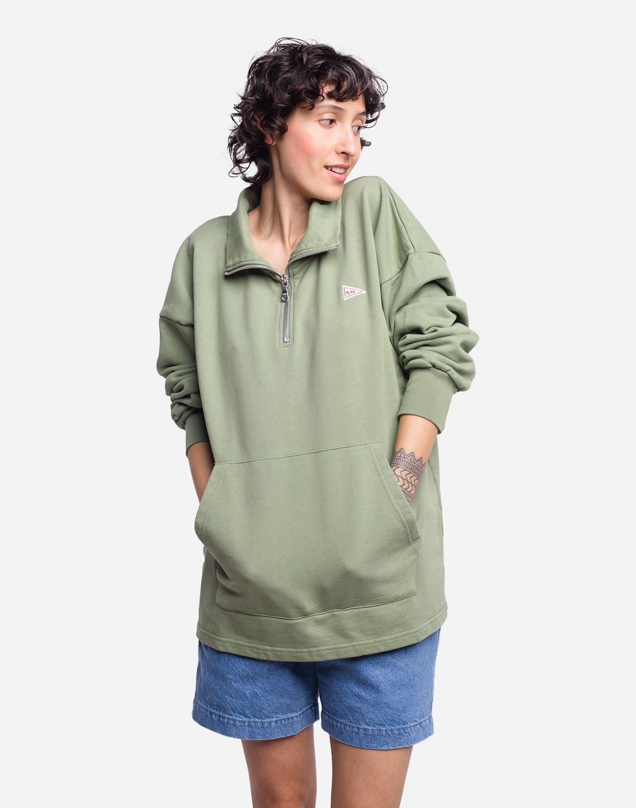 Sweat Bernex vert sauge