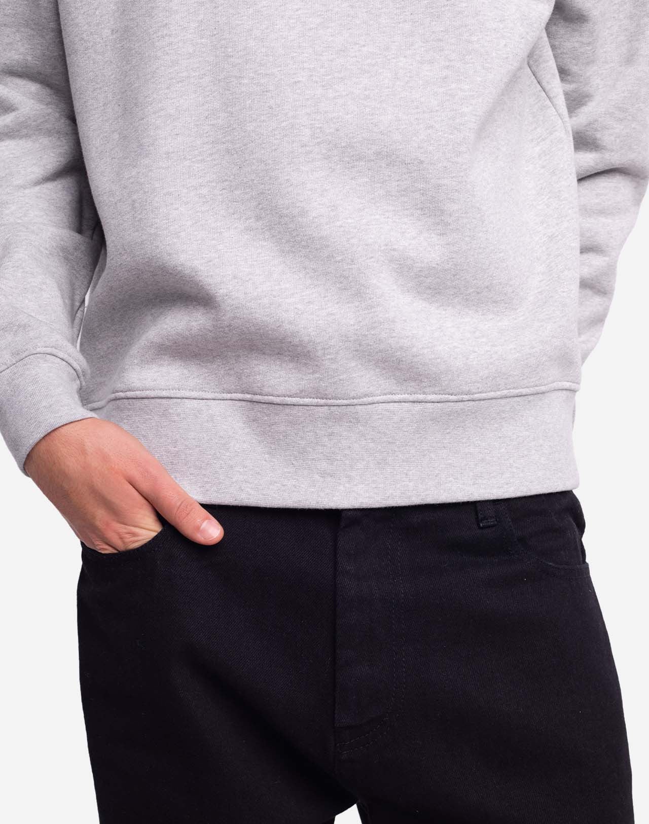 Sweat Mon Cœur gris chiné