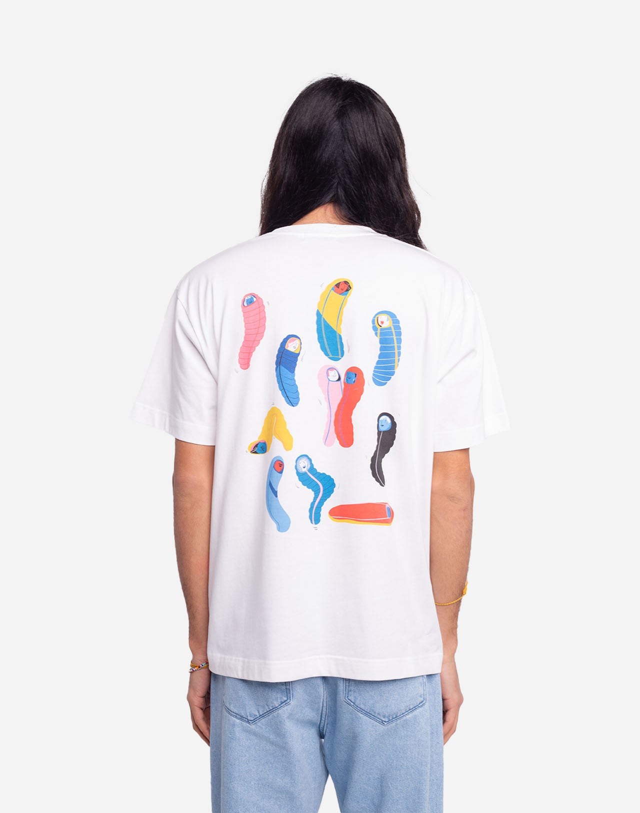 T-shirt Boom écru ample