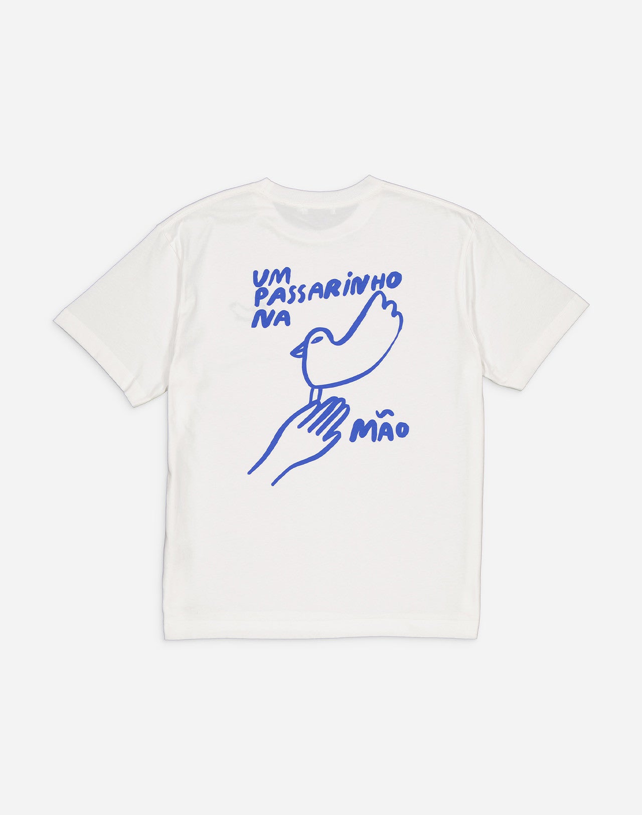 T-shirt Passarinho écru ample