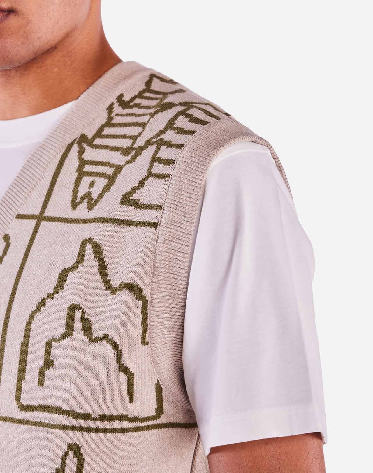 Pull sans manches Gernow beige