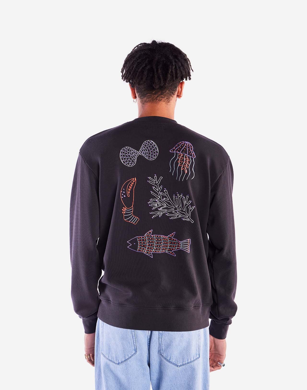 Sweat Falmouth noir carbone