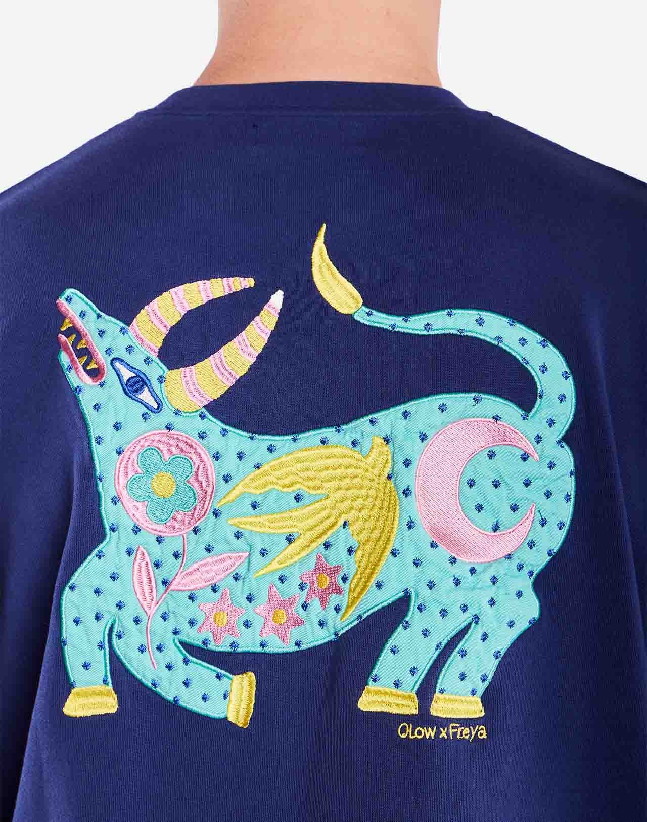 Sweat Zebu Glory bleu outremer