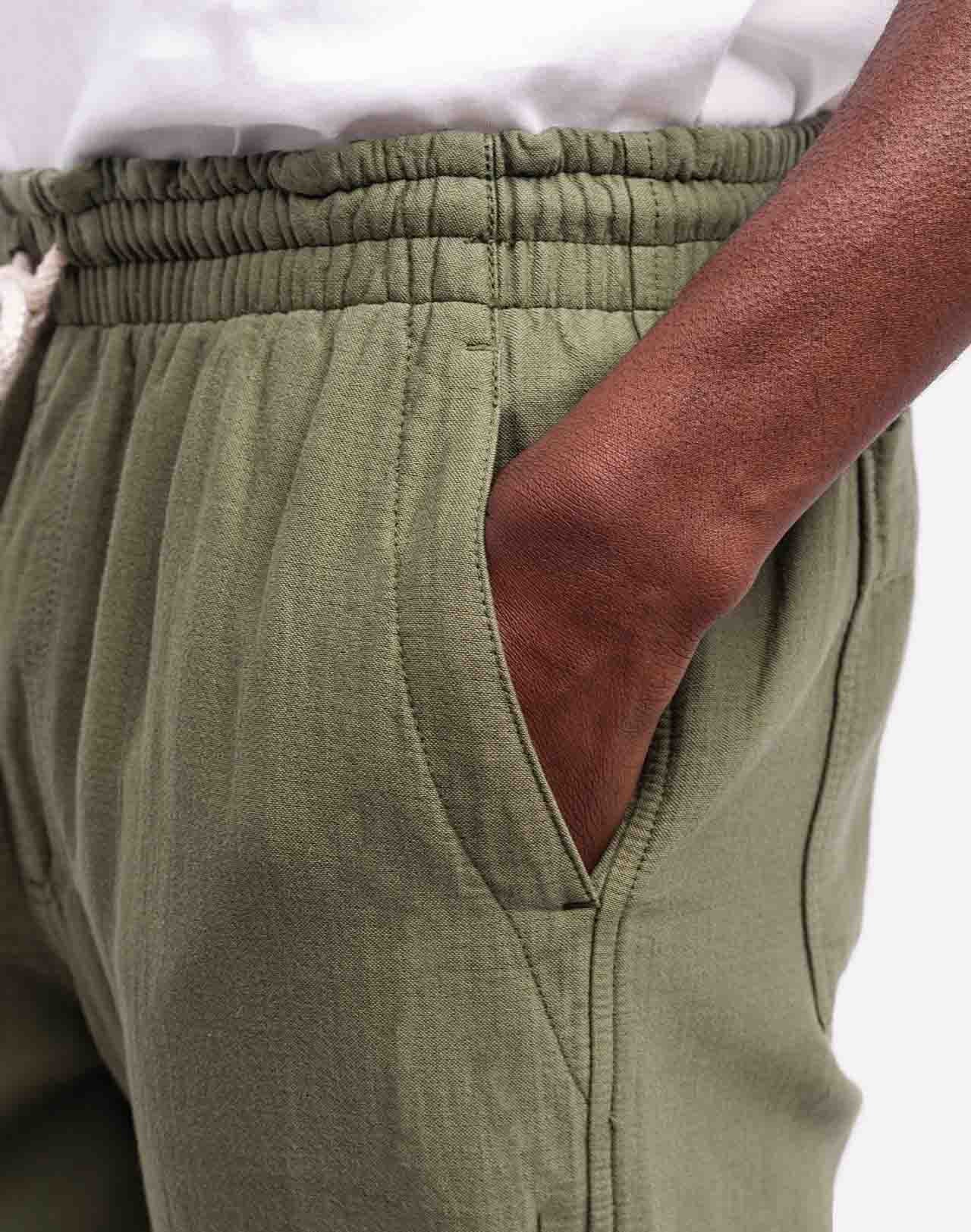 Pantalon Hatha vert olive