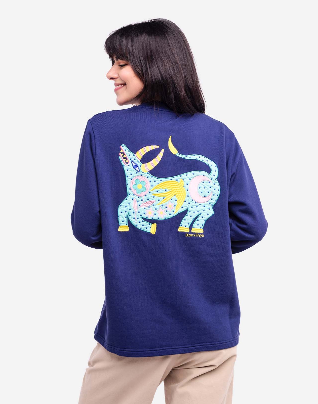 Sweat Zebu Glory bleu outremer