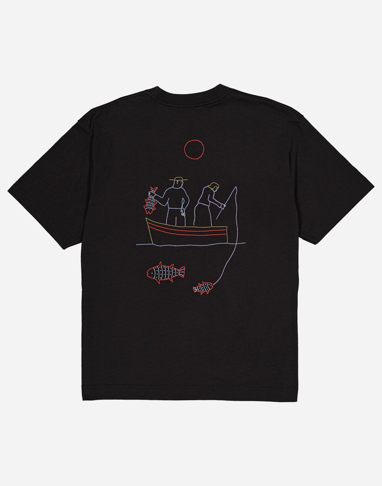 T-shirt ample Grimsby noir carbone