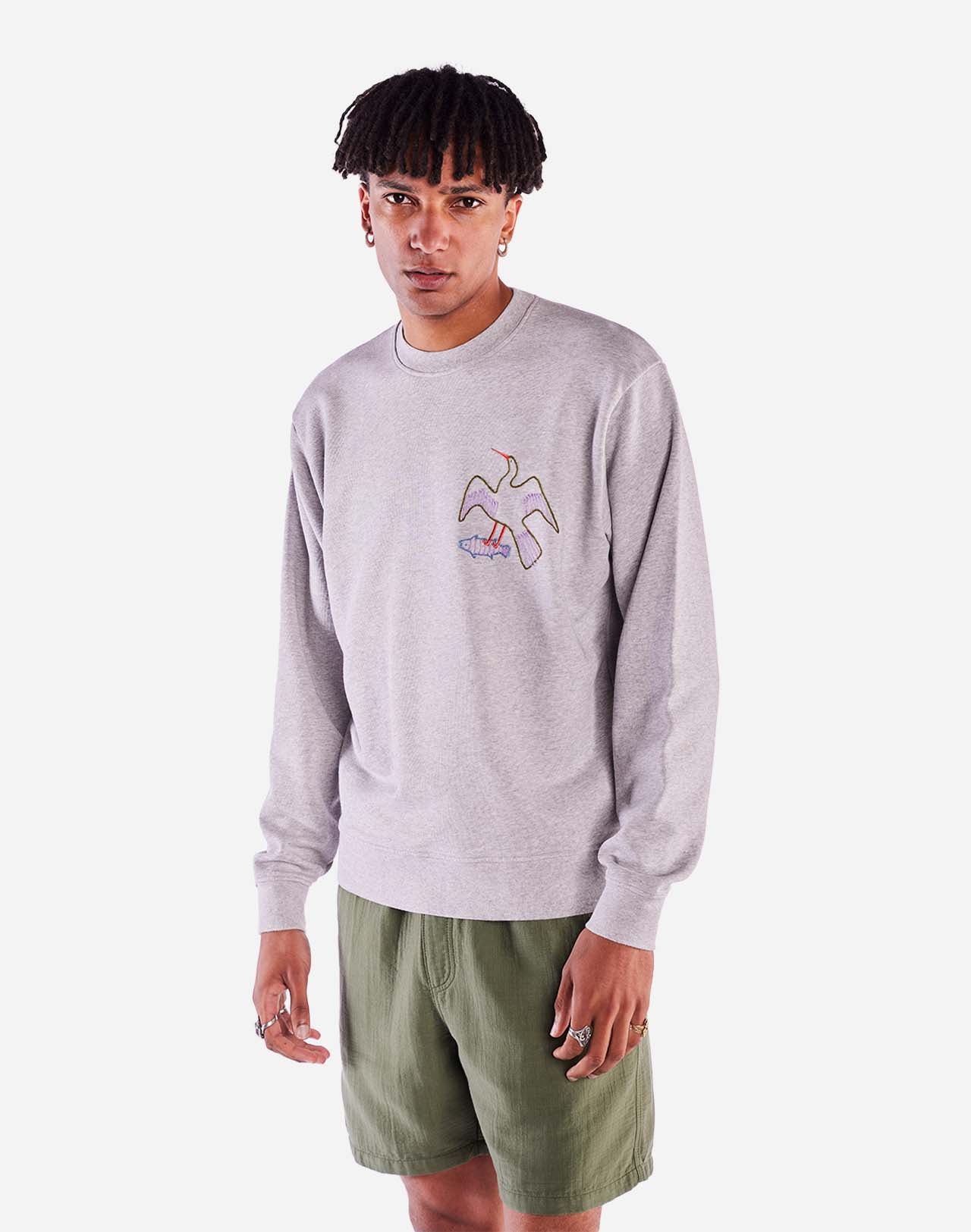 Sweat Bude gris chiné