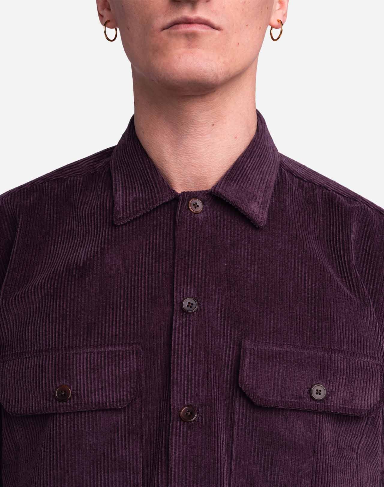 Chemise Décré milton prune