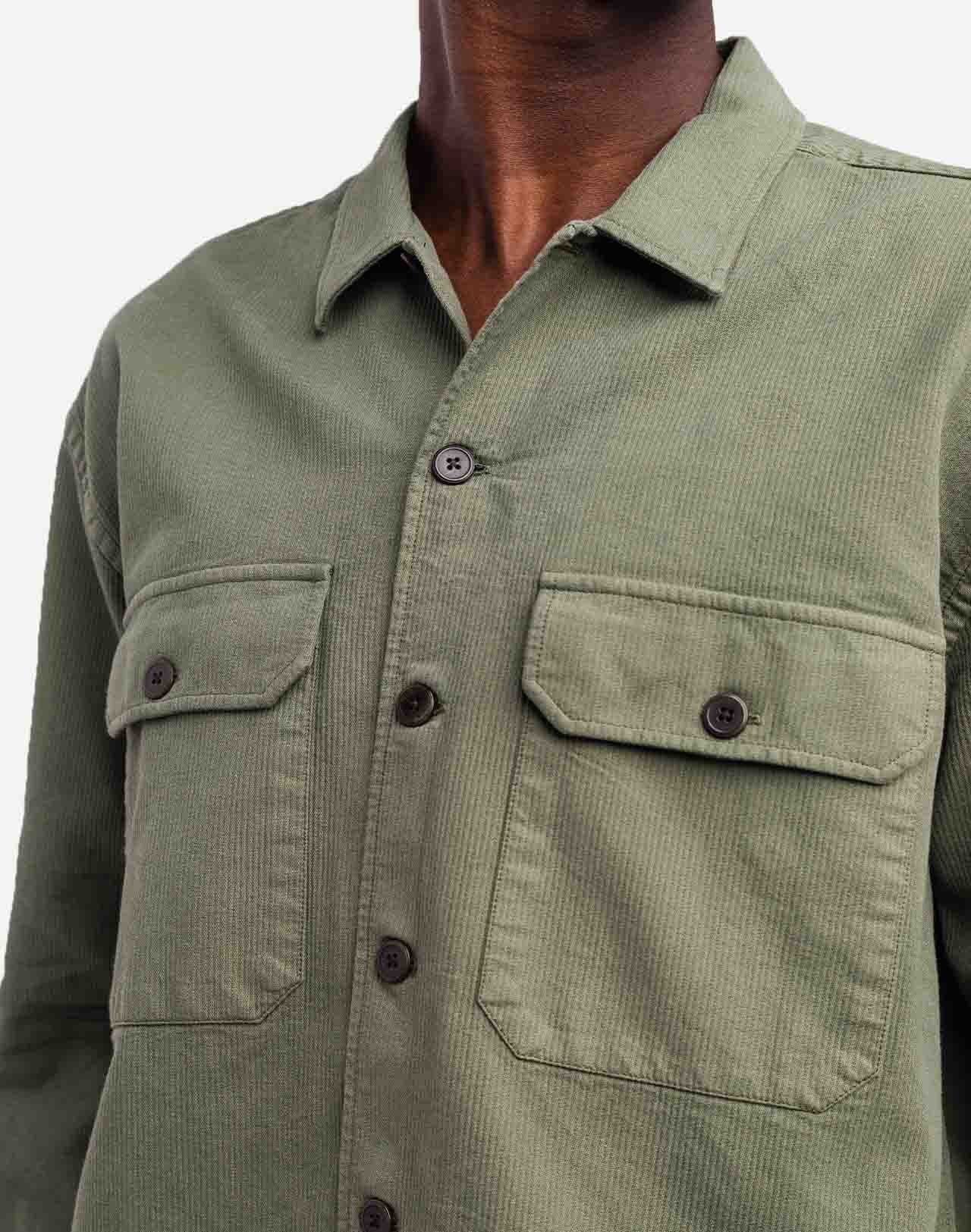Chemise Decré Taza vert olive