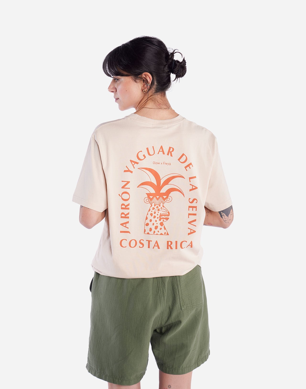 T-shirt Yaguar crème