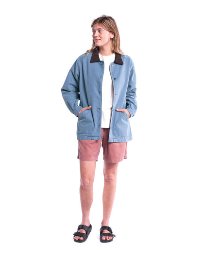 Veste Paisley bleue grise