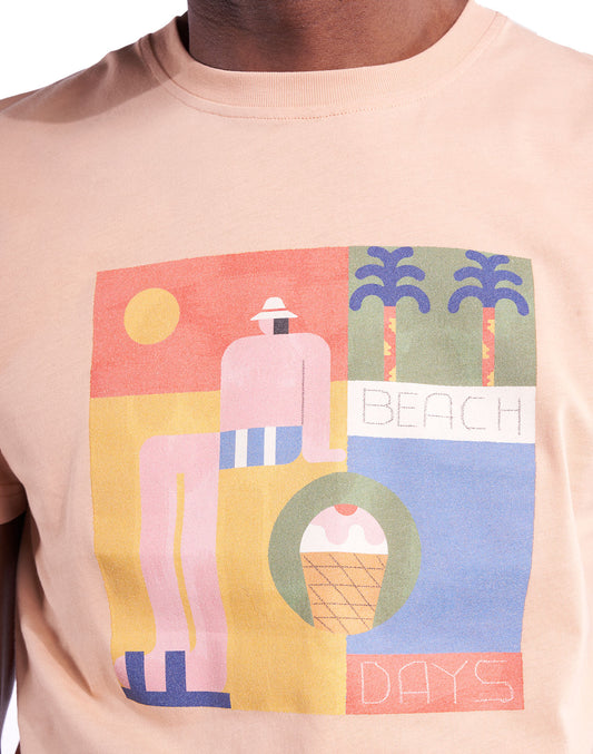 T-shirt Creamy orange