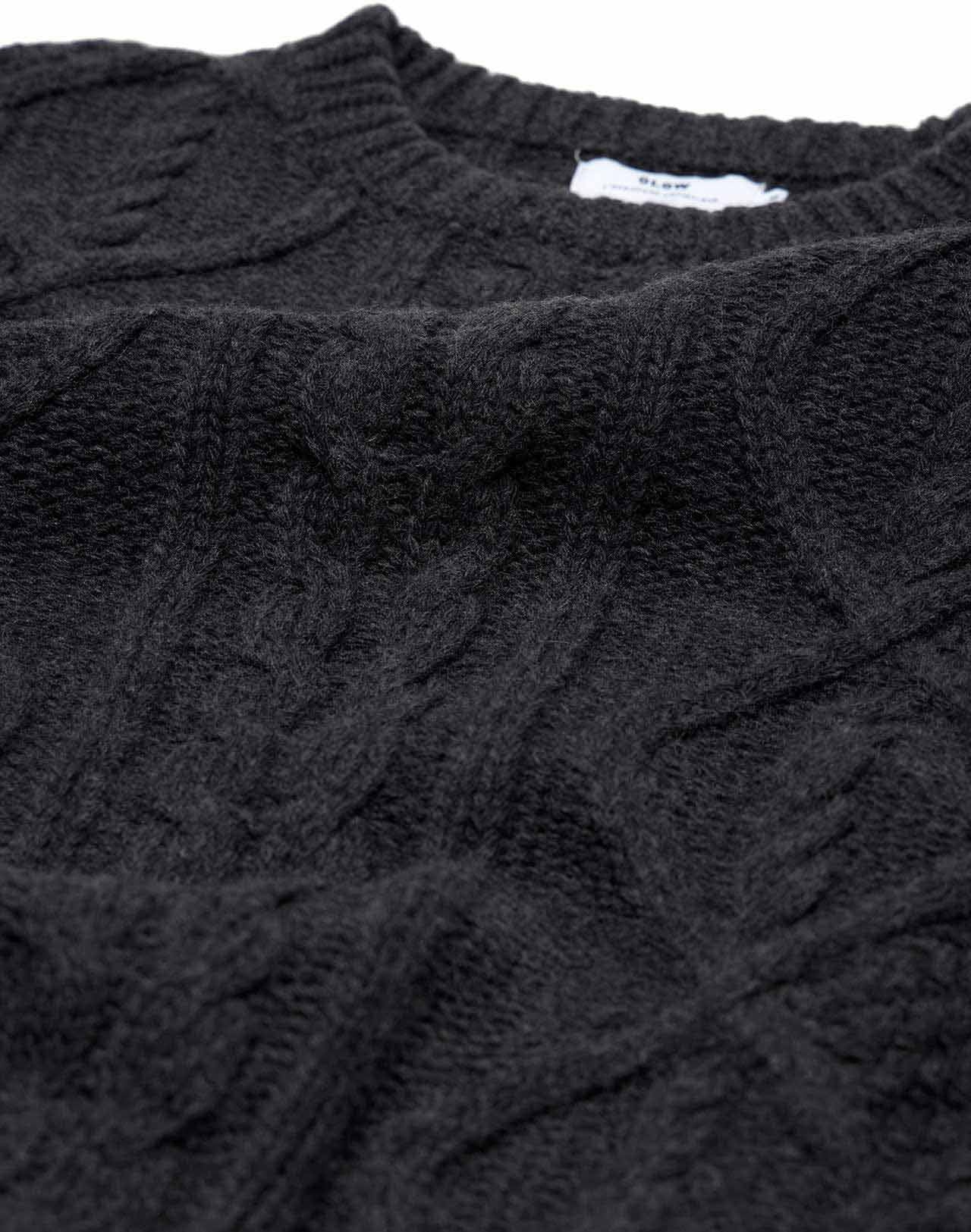 Pull Aran gris