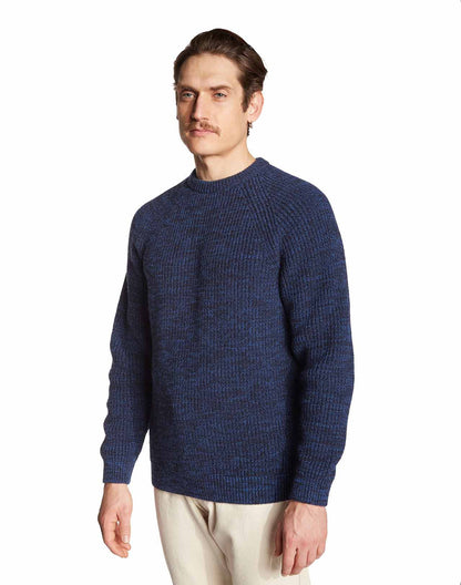 Pull Equinoxe bleu chiné