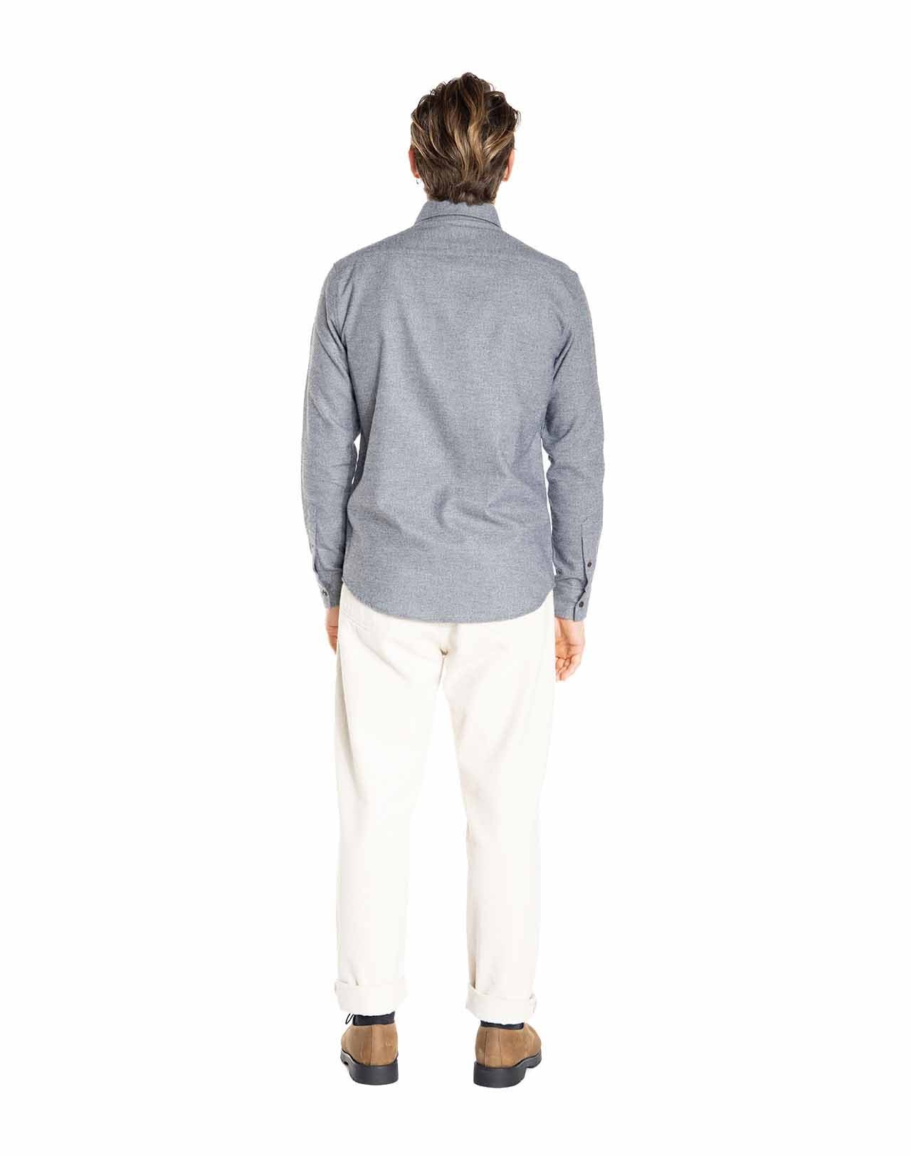 Chemise Nébulo marine chinée