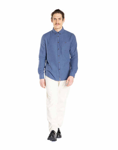 Chemise Strato bleue chinée