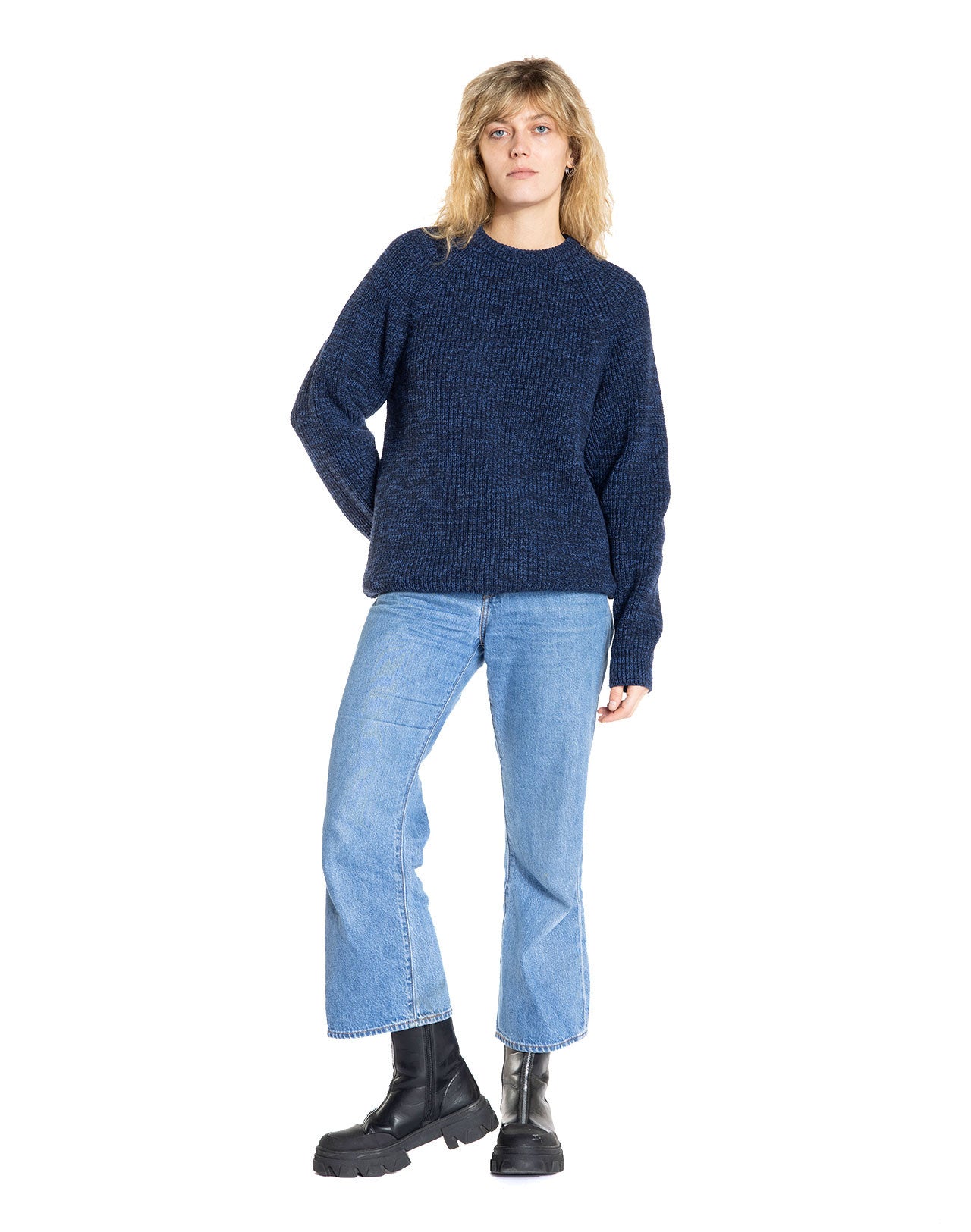 Pull Equinoxe bleu chiné
