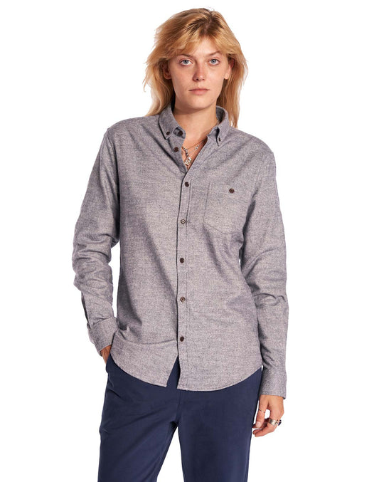 Chemise Nébulo marine chinée