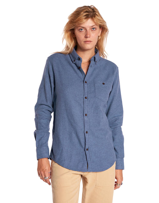Chemise Strato bleue chinée