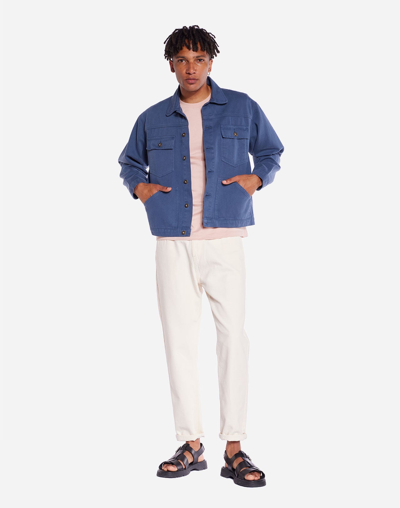 Blouson Hekinan bleu cobalt