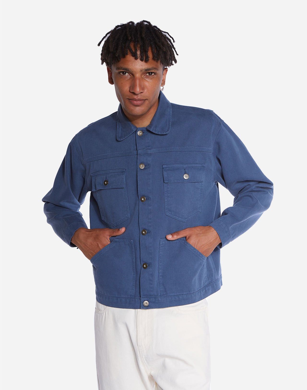 Blouson Hekinan bleu cobalt