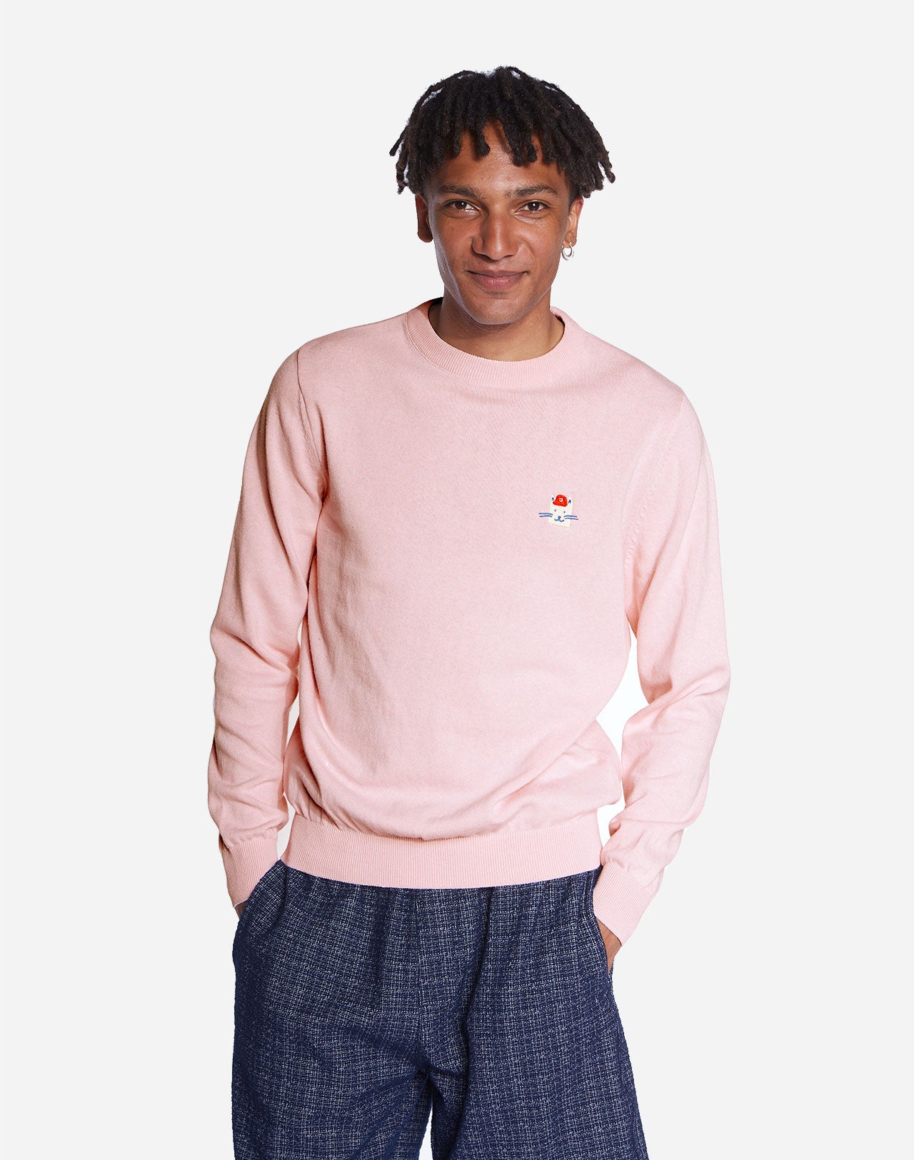 Pull Wisker rose pastel