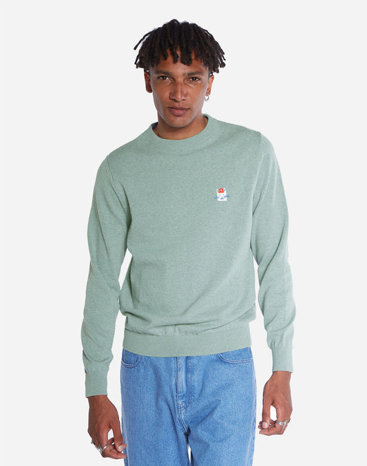 Pull Wisker vert sauge