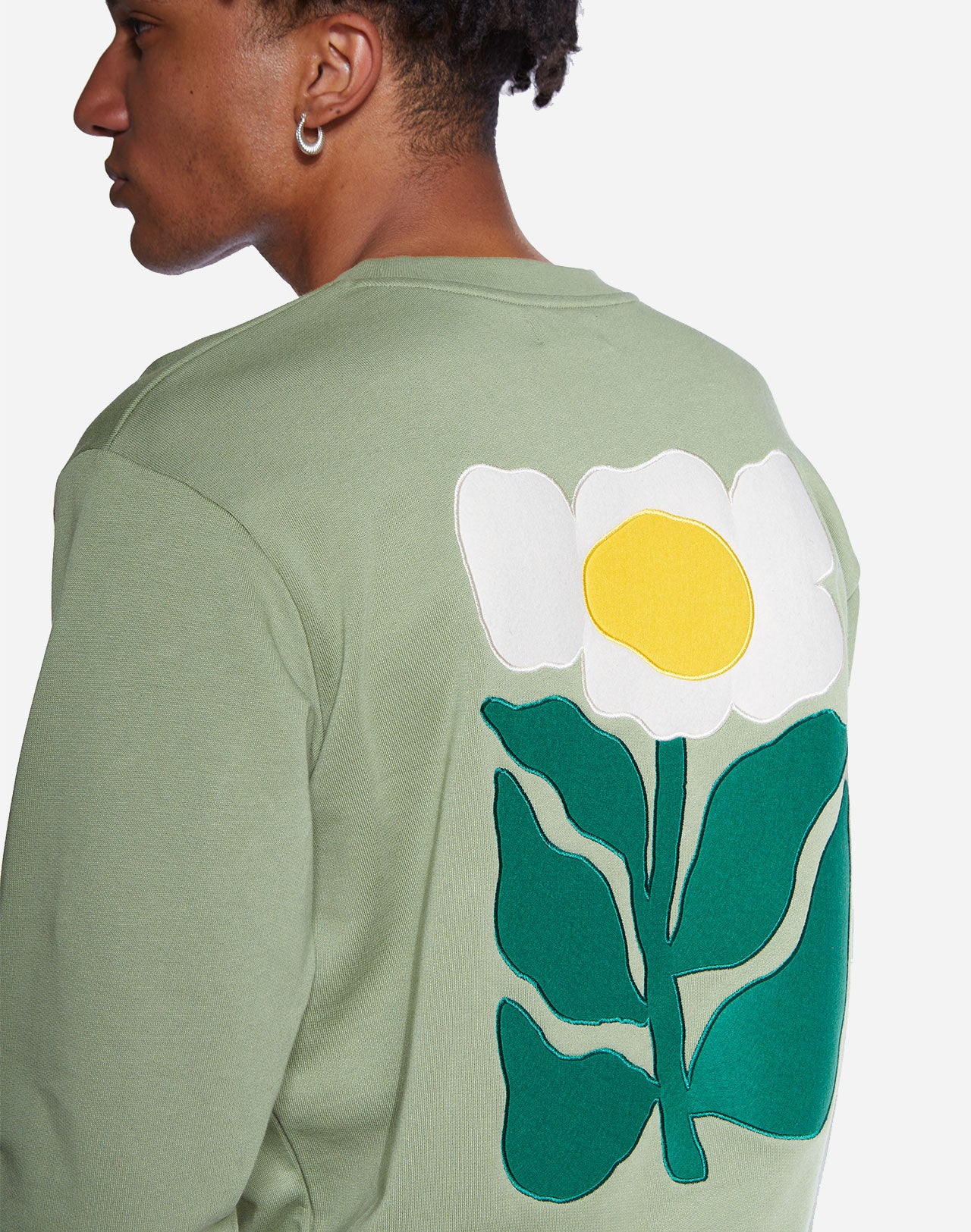 Sweat Floris vert sauge