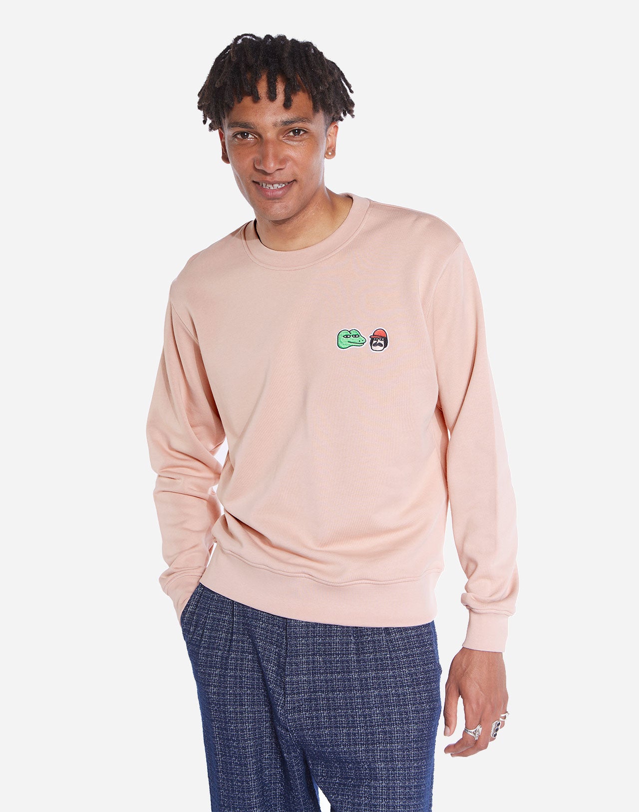 Sweat Free Hugs rose pastel