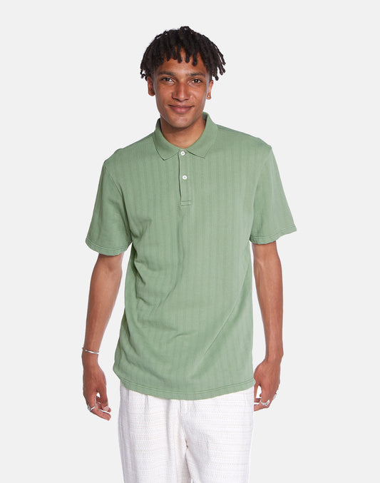 Polo Fez vert sauge