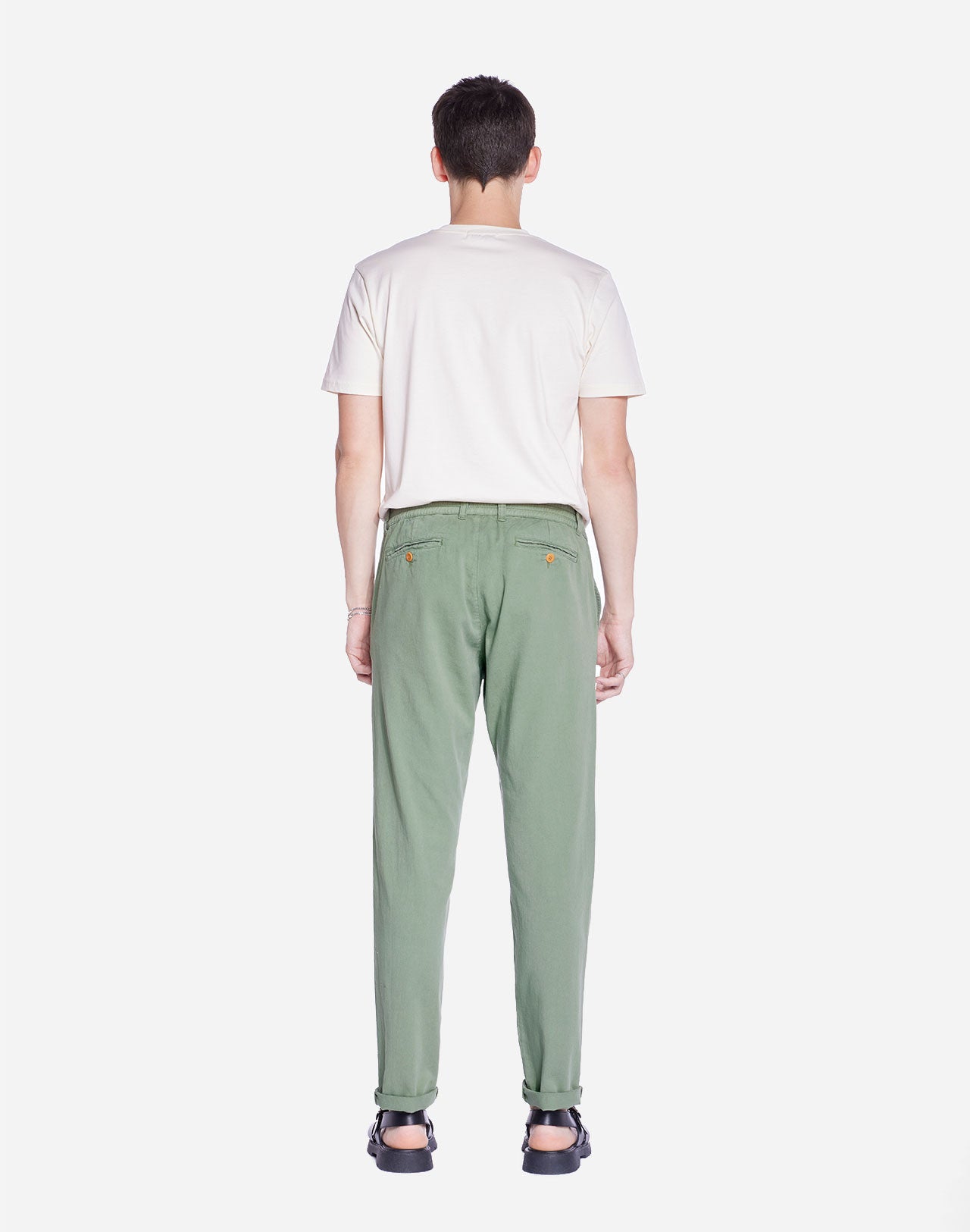 Pantalon Chino vert sauge