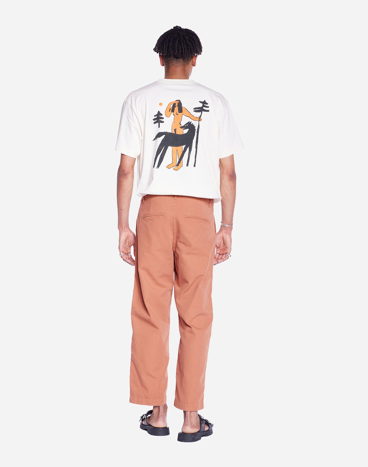 Pantalon Gamal terre de Sienne