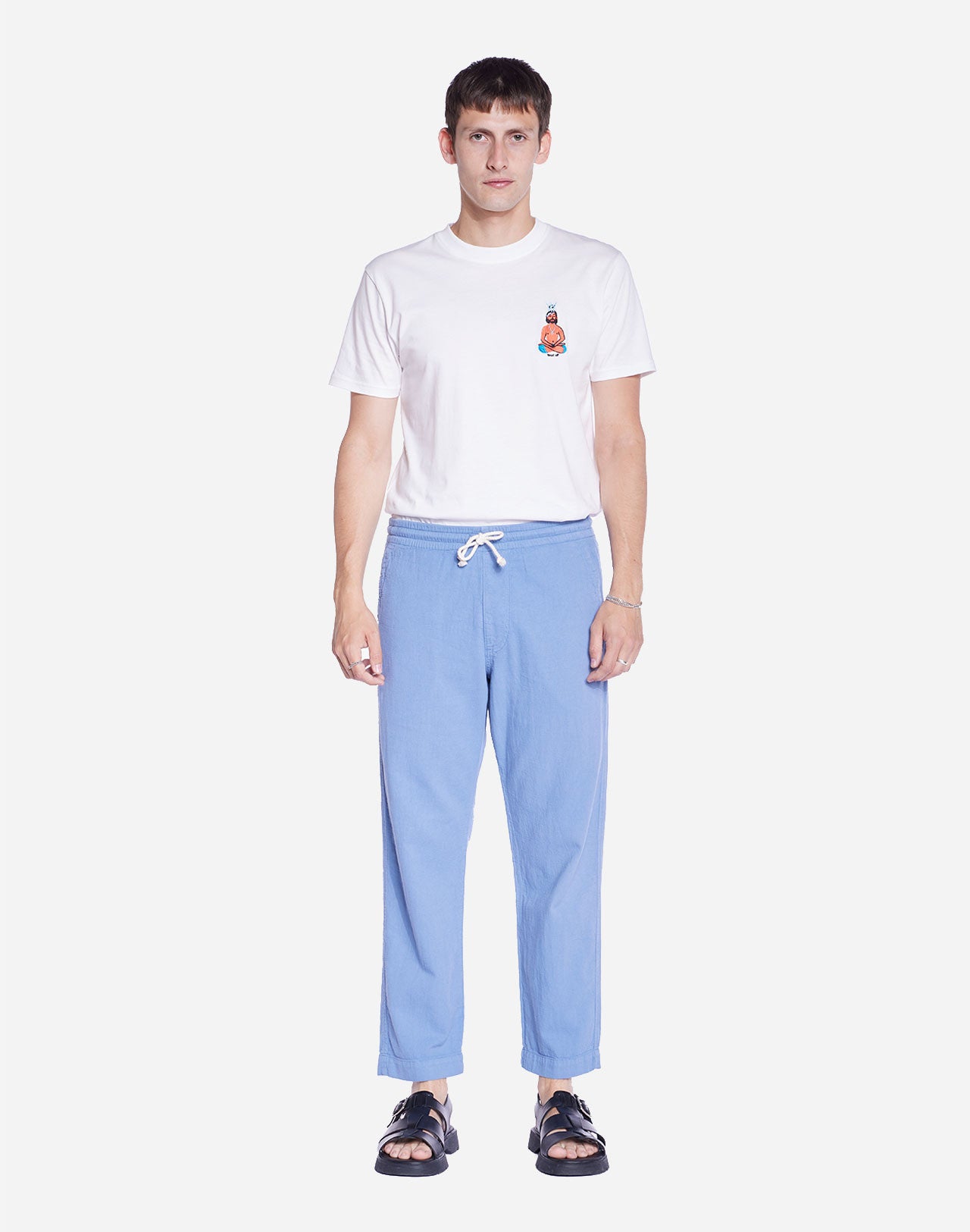 Pantalon Hatha bleu azur
