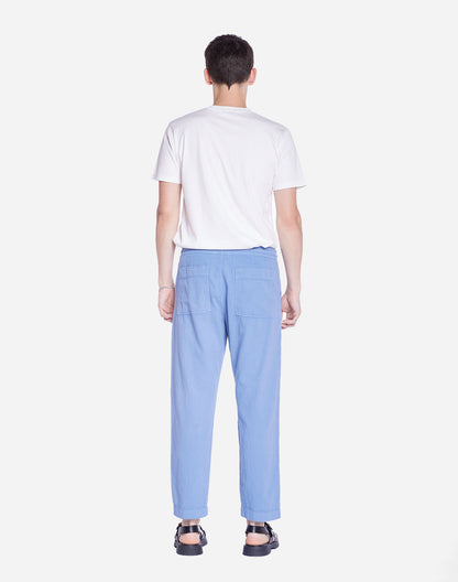 Pantalon Hatha bleu azur