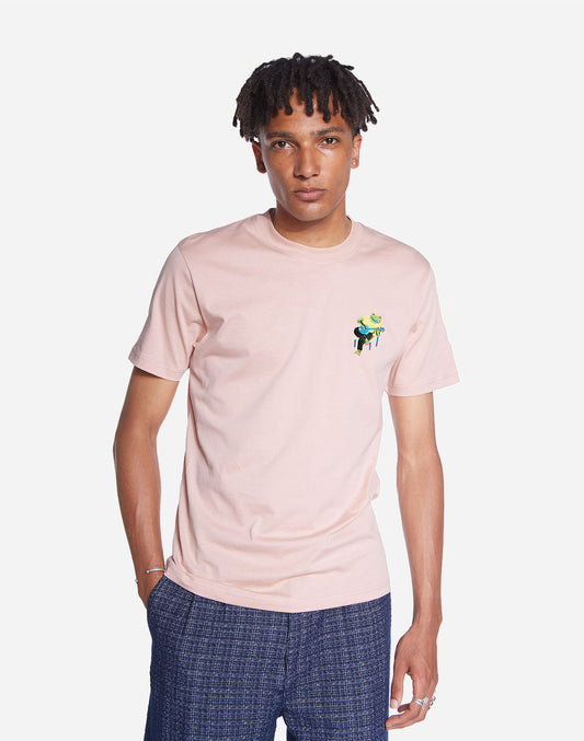 T-shirt Bonjo rose pastel