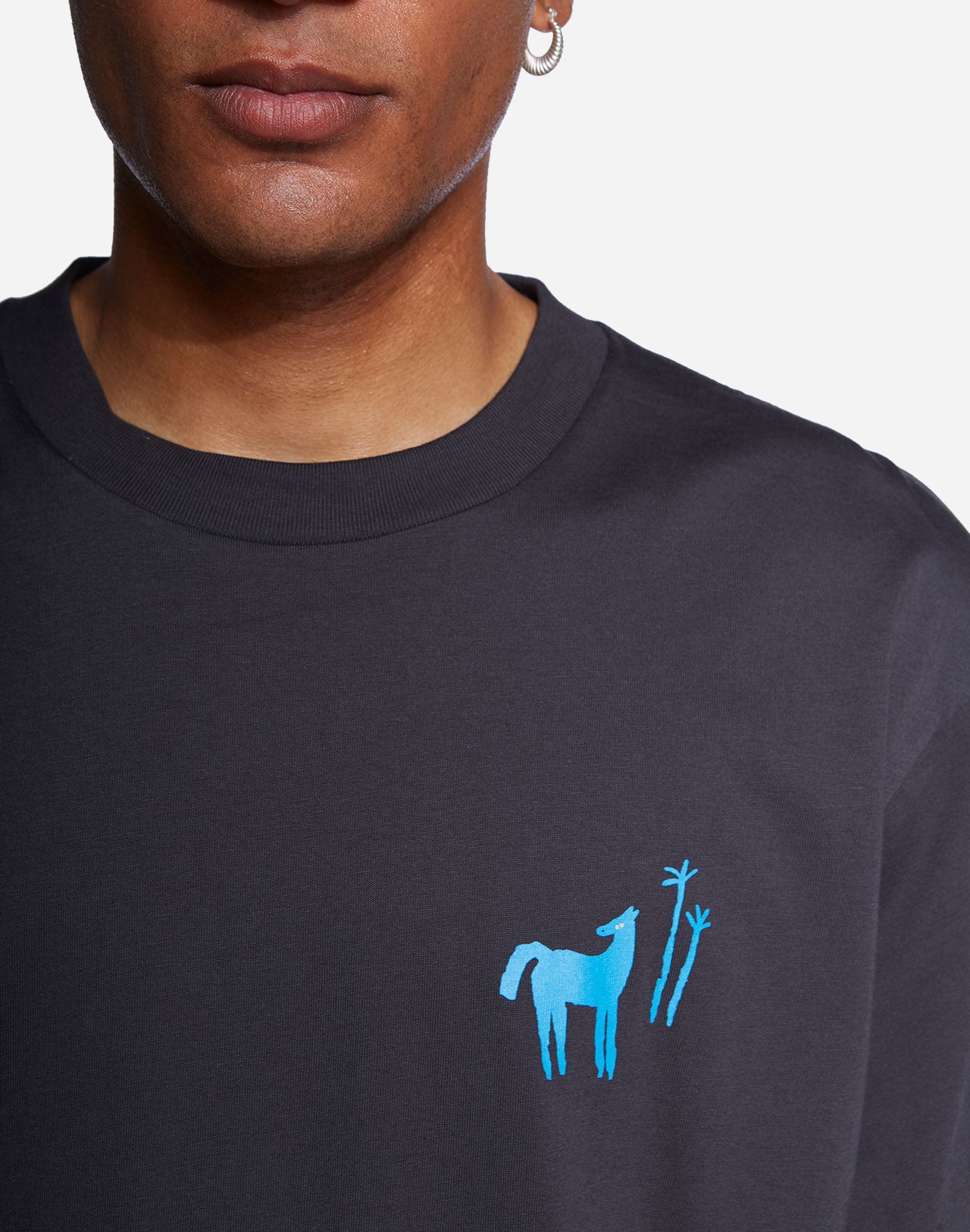 T-shirt Blue Shadow ample