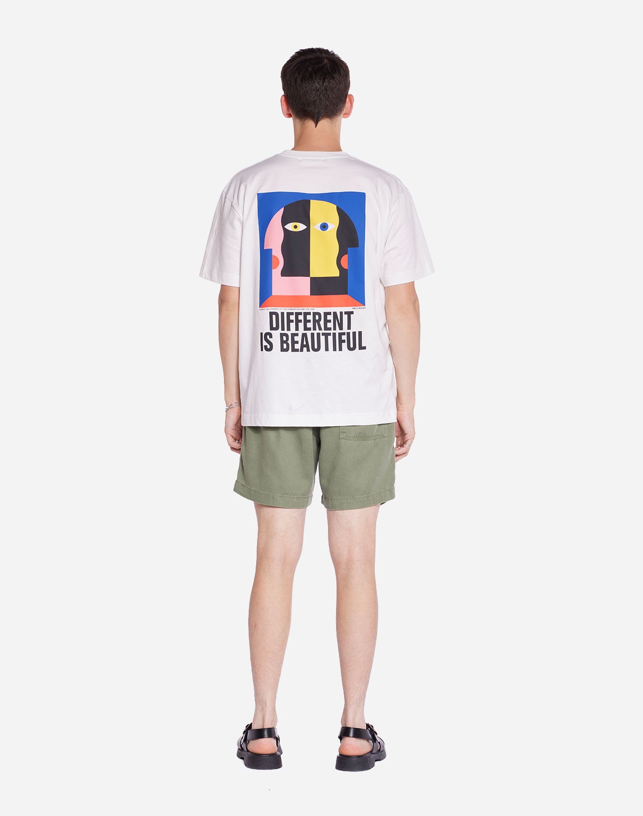 T-shirt Different ample écru