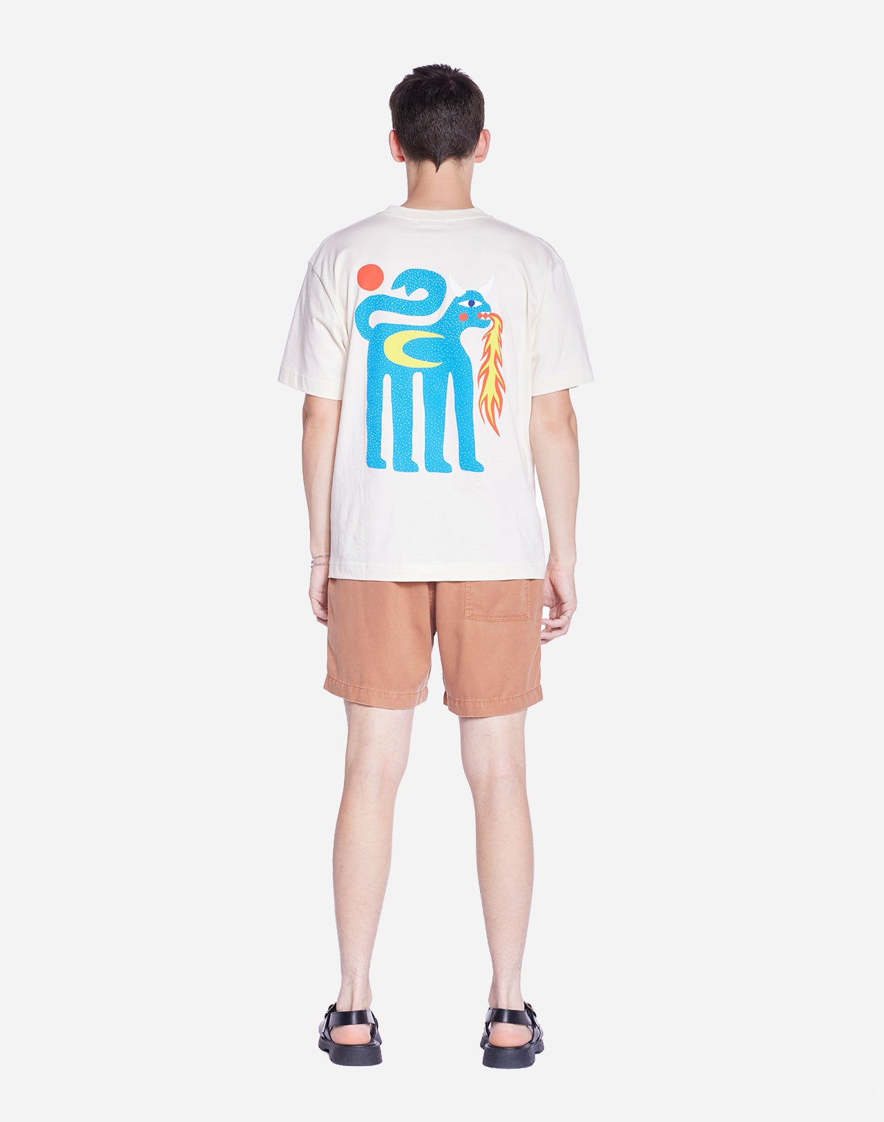 T-shirt Draco ample ivoire
