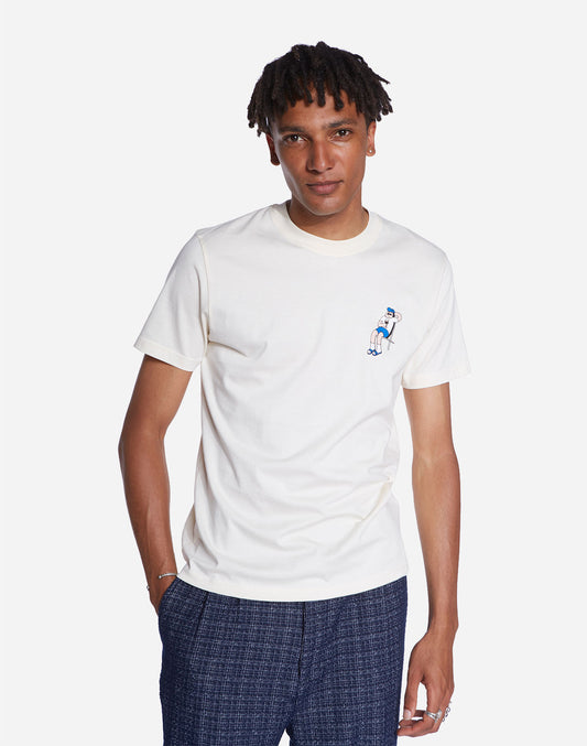 T-shirt Hippie Van ivoire