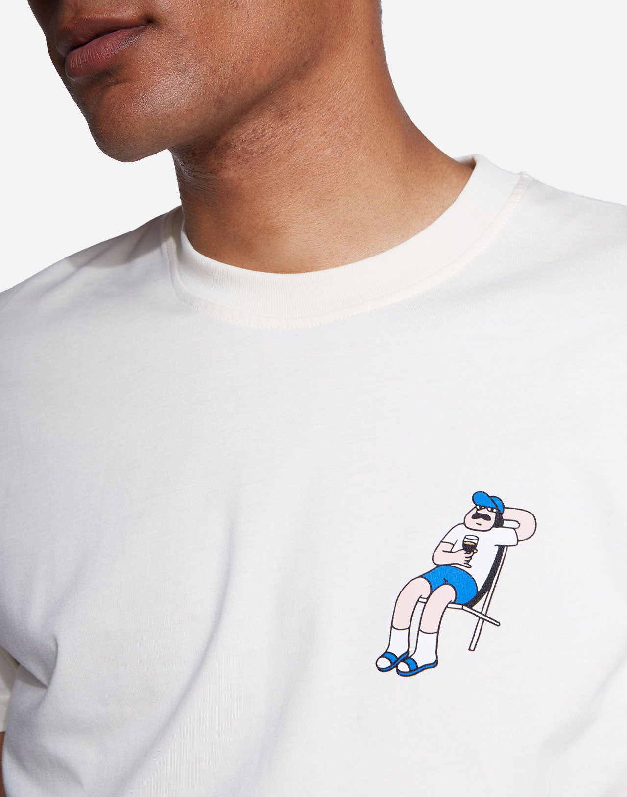 T-shirt Hippie Van ivoire