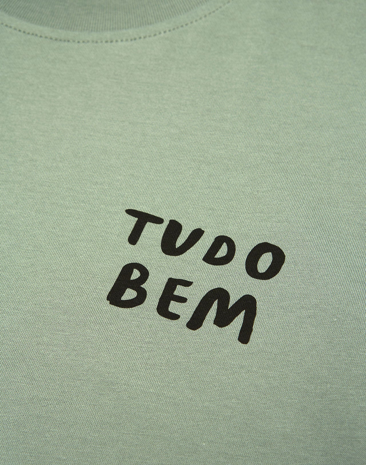 T-shirt Tudo Bem vert sauge