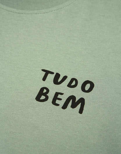 T-shirt Tudo Bem vert sauge