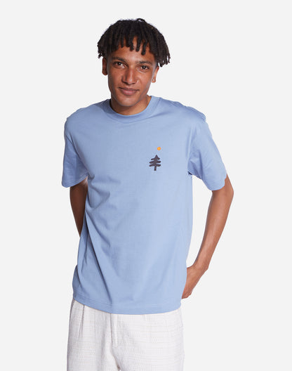 T-shirt Wild ample bleu azur