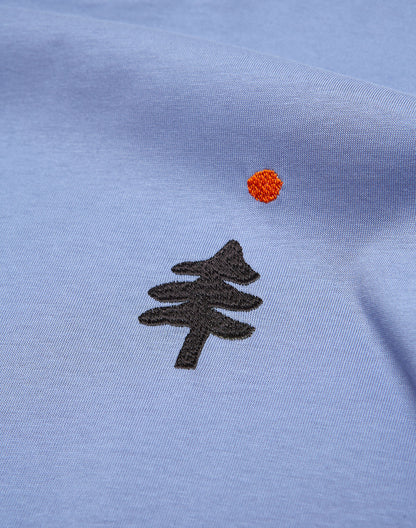 T-shirt Wild ample bleu azur