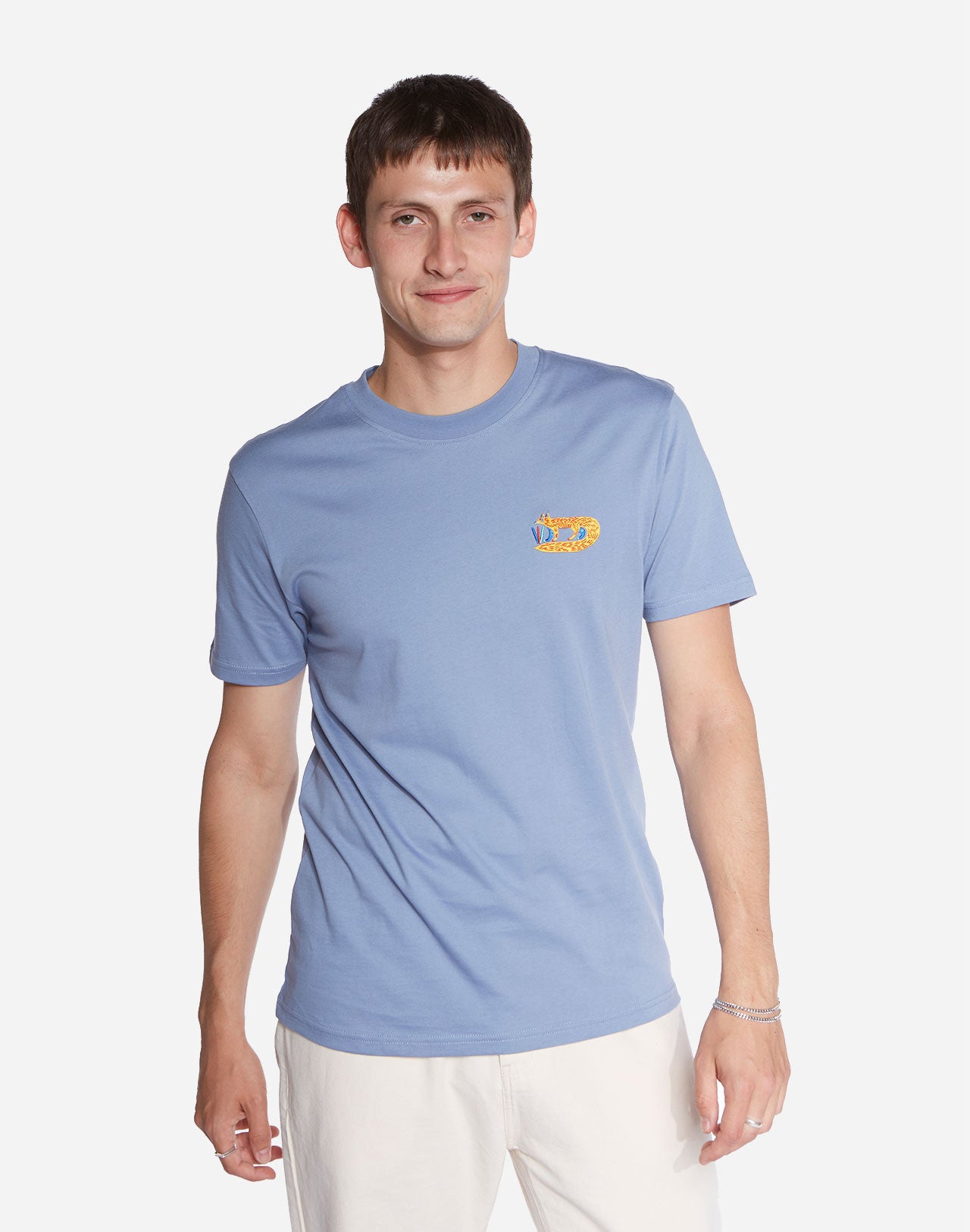 T-shirt Foxy bleu azur