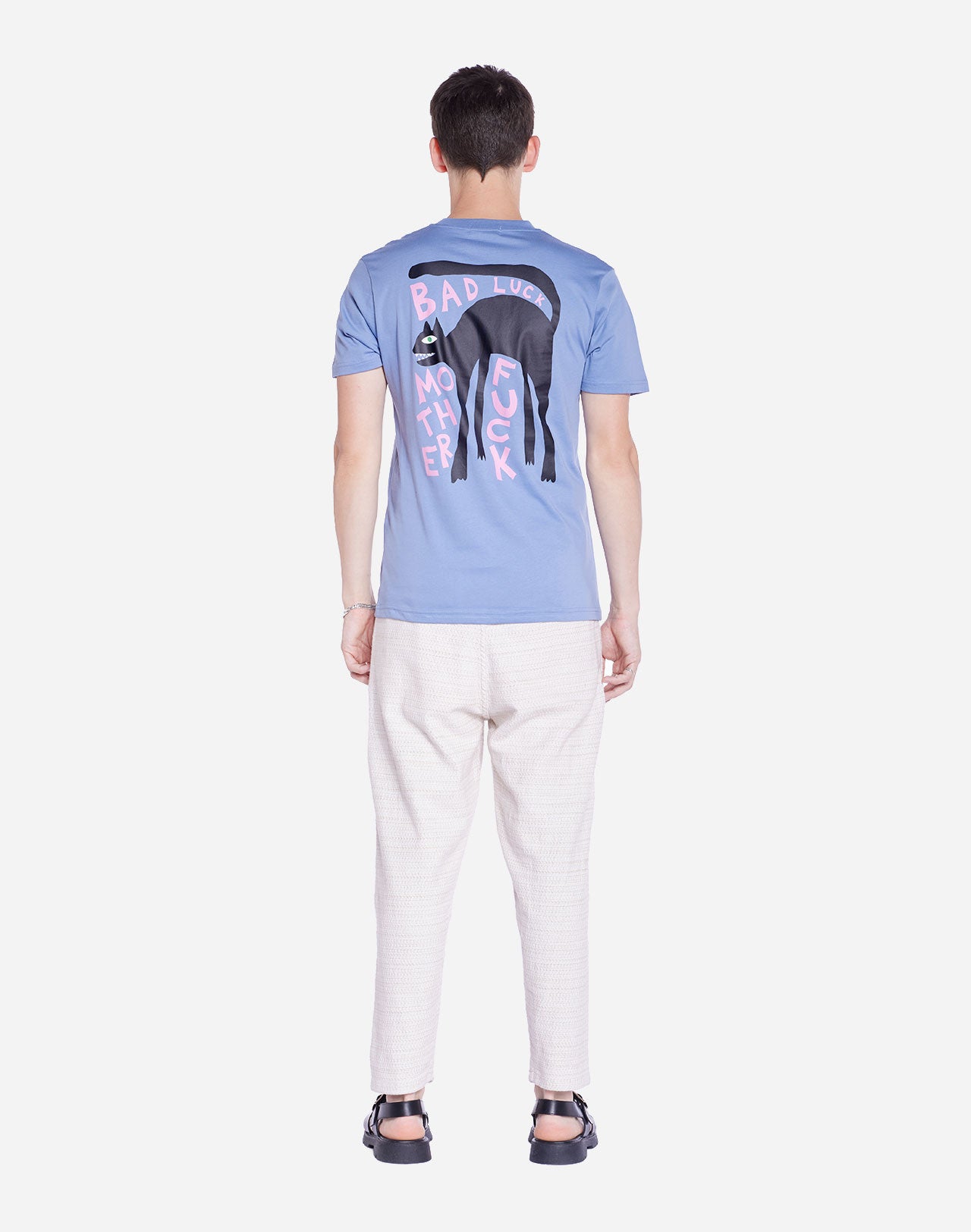 T-shirt Bad Luck bleu azur