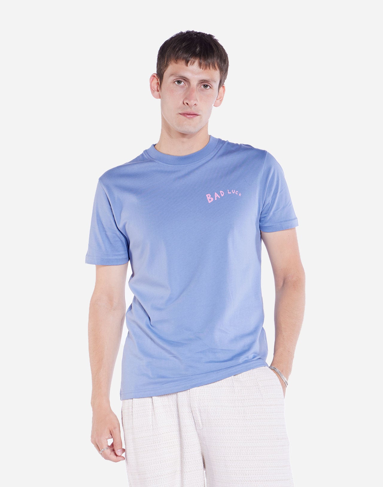 T-shirt Bad Luck bleu azur