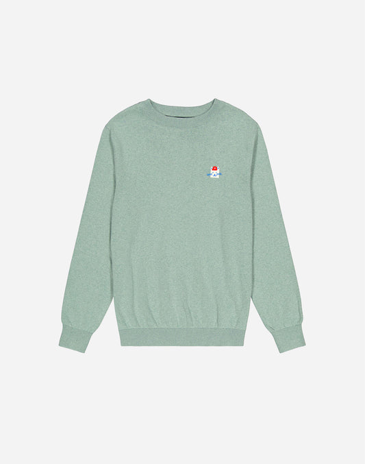 Pull Wisker vert sauge